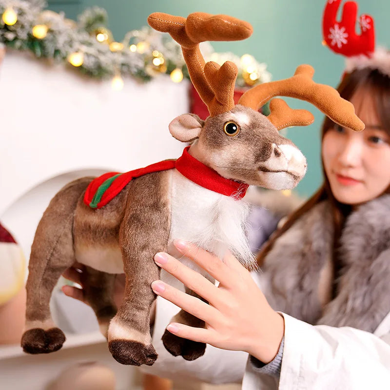 Christmas (Lifelike Reindeer) Plush Toys 35/42cm - 2 Styles