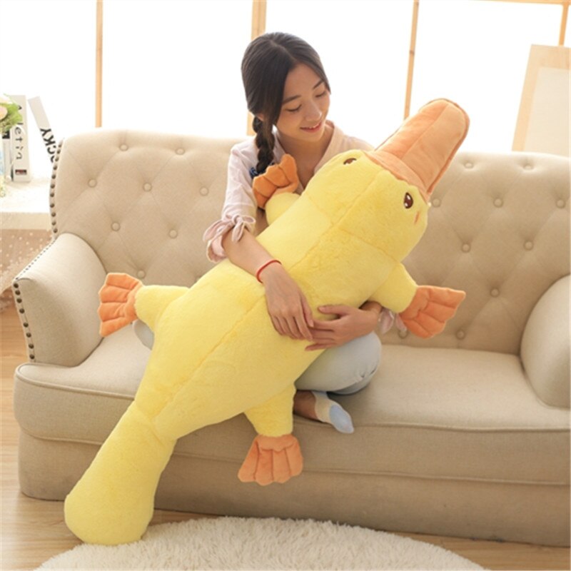 Cute Yellow Platypus Plush Toys 50/60/80/100/120cm