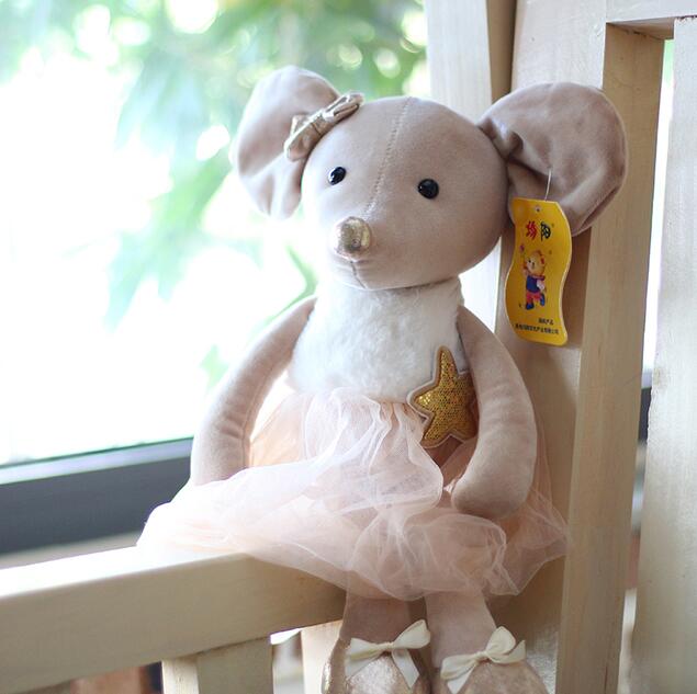 Cute Mouse With Tutu Dress Plush Toys 39cm /Plush Keychains 18cm -Brown/Grey/Pink