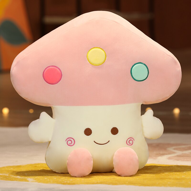 Mushroom Hand Warmer Pillow Plush Toys 43x43cm