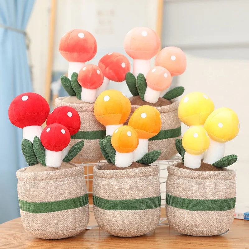 Potted Plants Series Plush Toys 25cm - Bear’s Paw Succulent / Mushroom