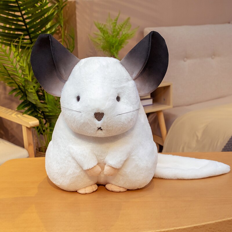 Cute Chinchillas Plush Toys 25/35/55cm - White/Grey/Pink