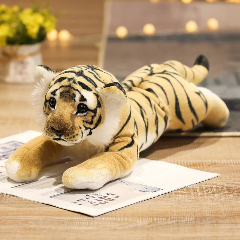 Lion/Tiger/Leopard Lifelike Plush Toy 39/48/58cm