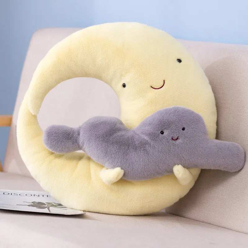 Sky Series Plush Toys (Sun/Cloud/Raindrop/Moon) - 5 Styles