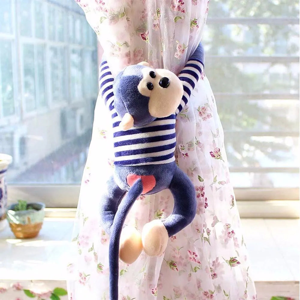 Cute Monkey Curtain Buckle Plush Toys - 10 Styles