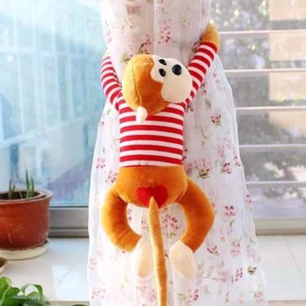 Cute Monkey Curtain Buckle Plush Toys - 10 Styles