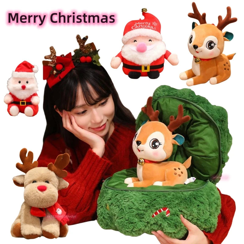 Christmas (Tree/Santa Claus/Reindeer) Plush Toys - 8 Styles