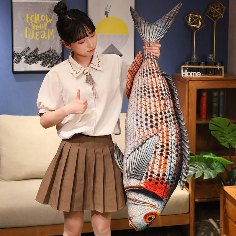 Fish Lifelike/3D Simulation Plush Toys 50/70/90/110cm - 6 Styles