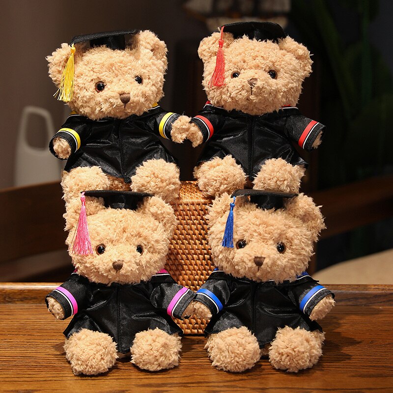 Cute Teddy Bear Graduation Plush Toys 23cm 8 styles