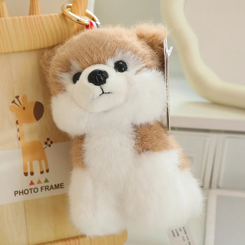 Cute Dog Plush Keychains 14cm - 5 Styles