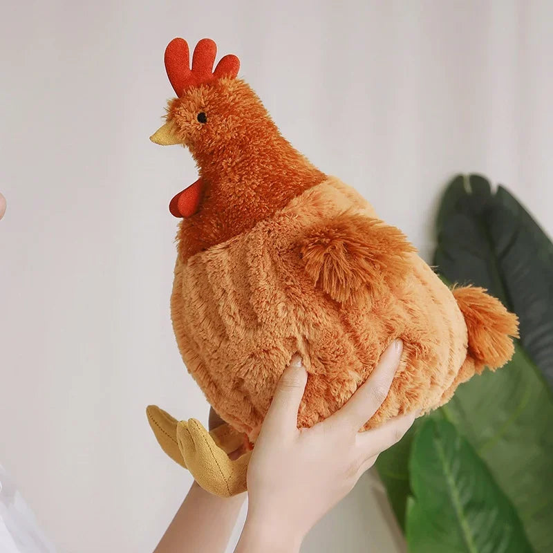 Cute Brown Chicken Plush Toys 23/35/45cm