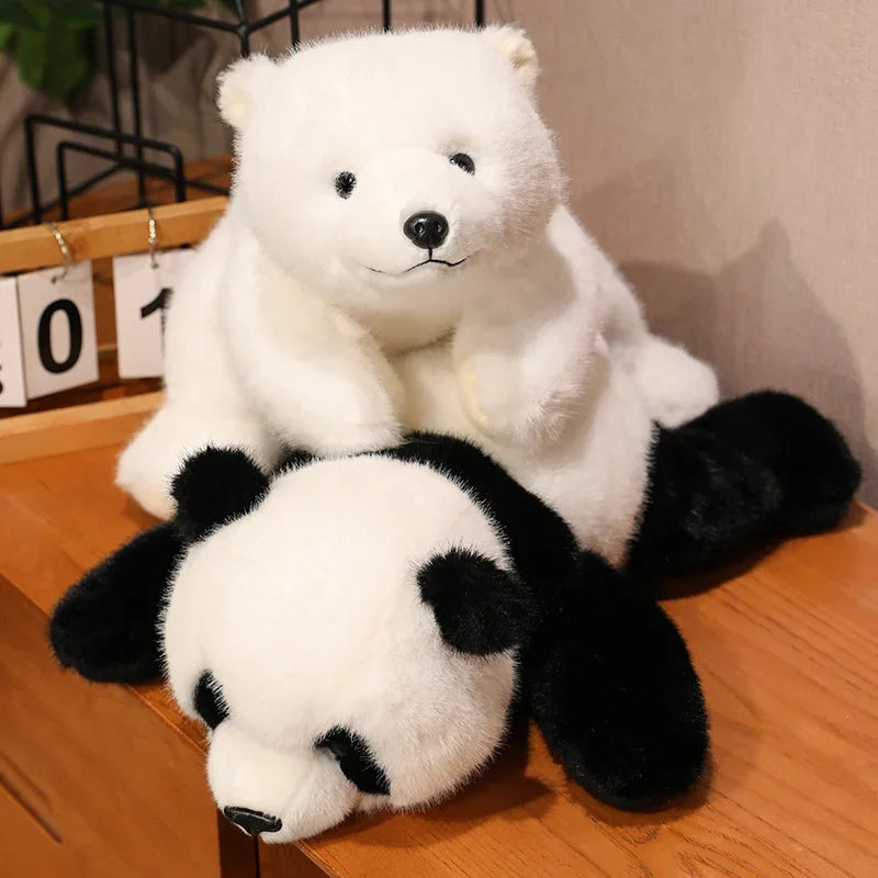 Lying Animal (Polar Bear/Brown Bear/Panda) Plush Toys - 30/45/65cm