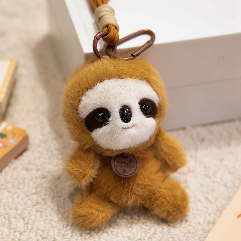Cute Animal Plush Keychain 12cm - Pig/Cat/Dino/Elephant/Capybara/Duck/Panda/Rabbit/Penguin/Red Panda/Fox/Sloth