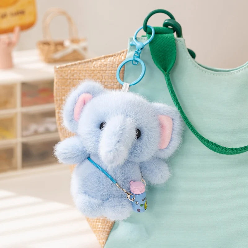 Cute Animal (Sloth/Capybara/Red Panda/Elephant/Penguin) Plush Keychain 12cm