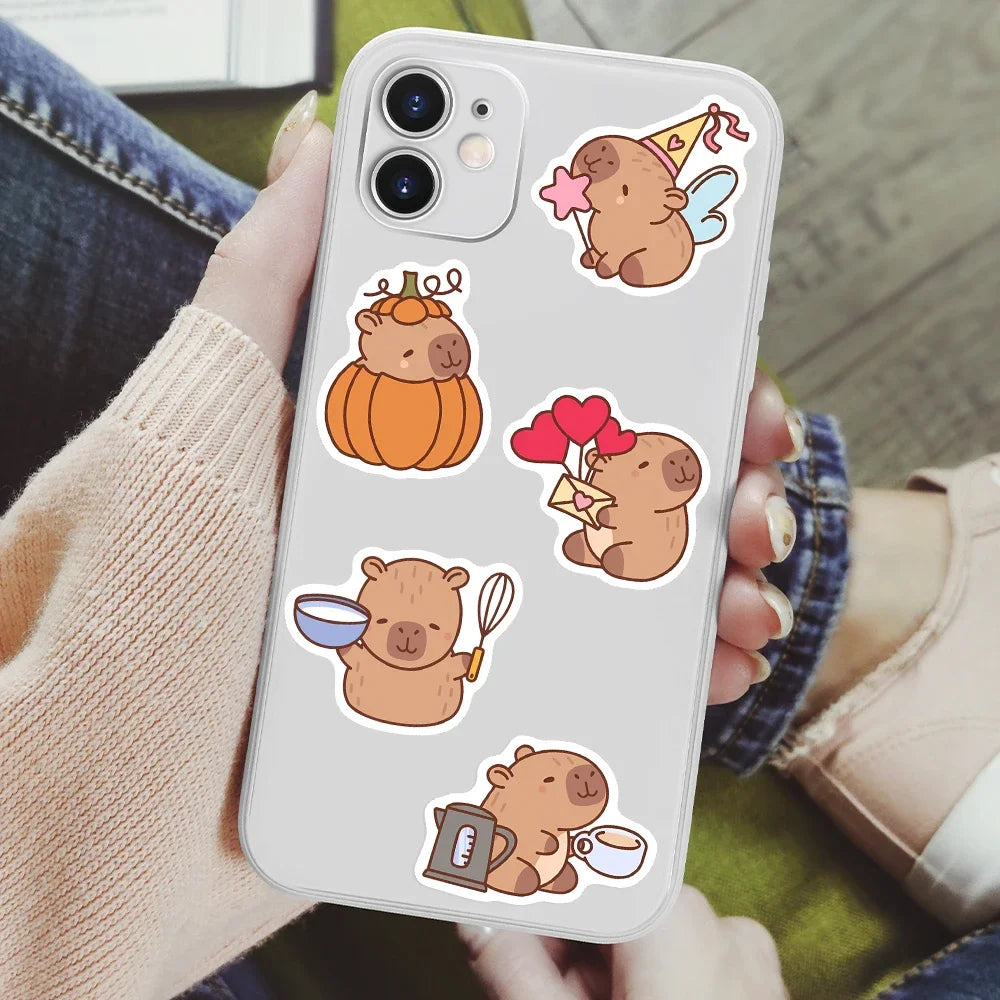 70 pcs Cute/Kawaii Capybara Stickers