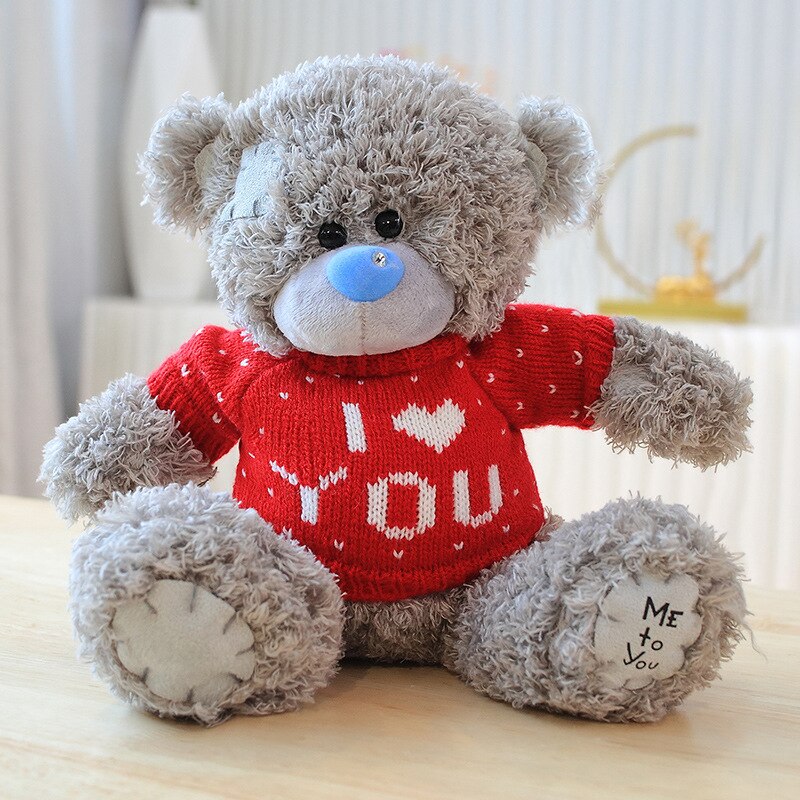 Teddy Bear (With Flower/Cloth) Plush Toy 20cm