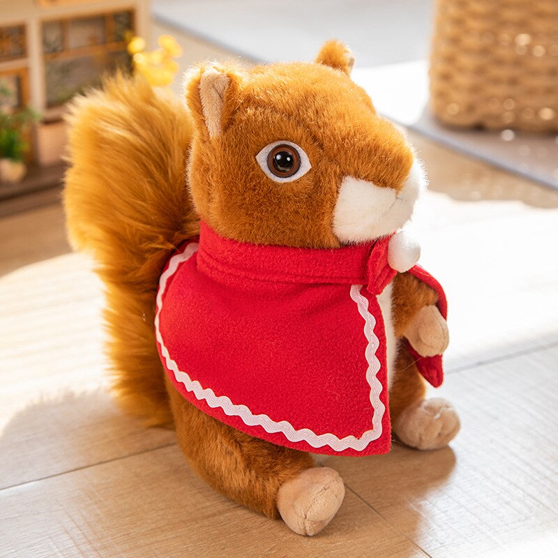 Brown Squirrel Plush Toys 17/25/30cm - 3 Styles