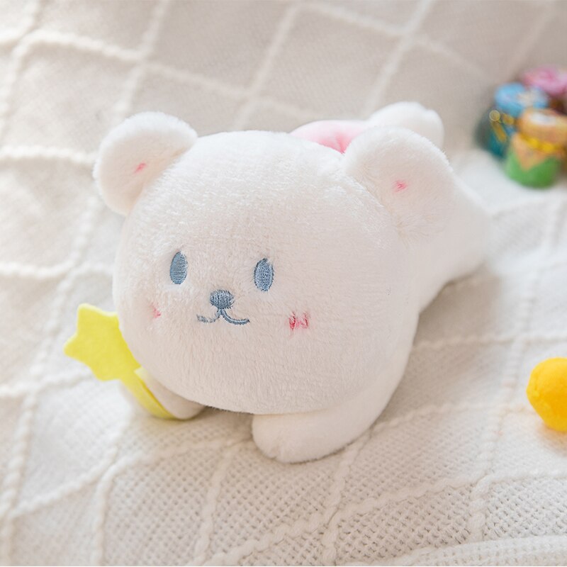 Cute White Bear With Star/Moon/Rocket Plush Toys - 4 Styles