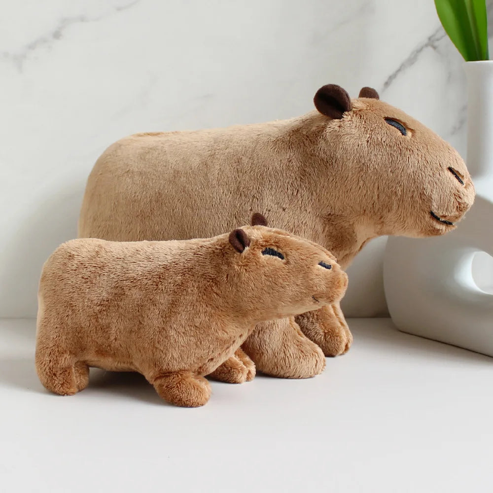 Cute Capybara Plush Toys 18/30cm - Grey/Blue/Pink/Brown