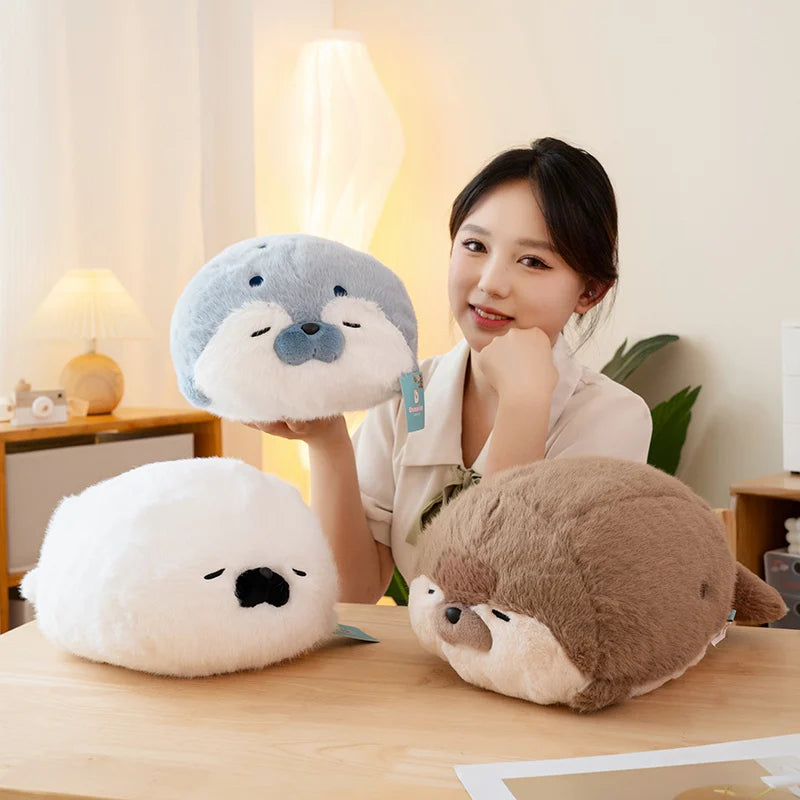 Cute Brown/Blue/White Seal Plush Toys 40/70cm