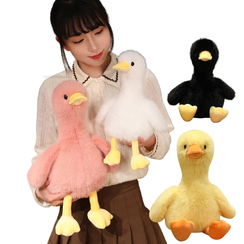 Cute Bird (Sitting Duck) Plush Toys 32/45cm - PInk/Yellow/White/Black