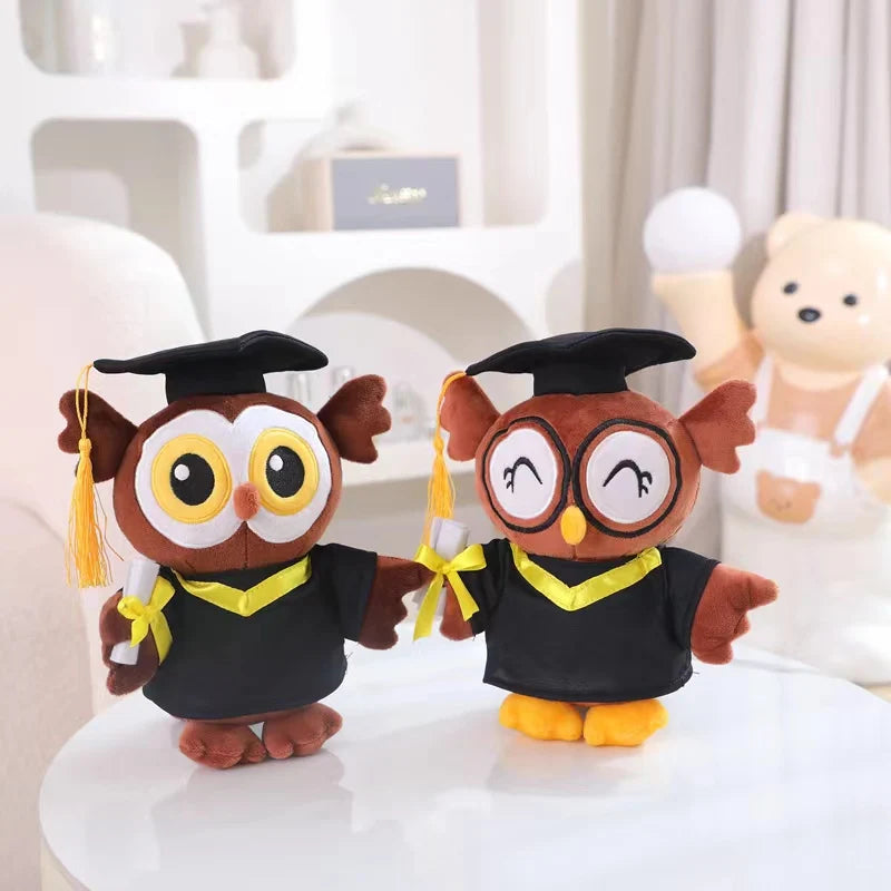 Cute Animal (Capybara/Owl) Graduation Plush Toys - 4 Styles