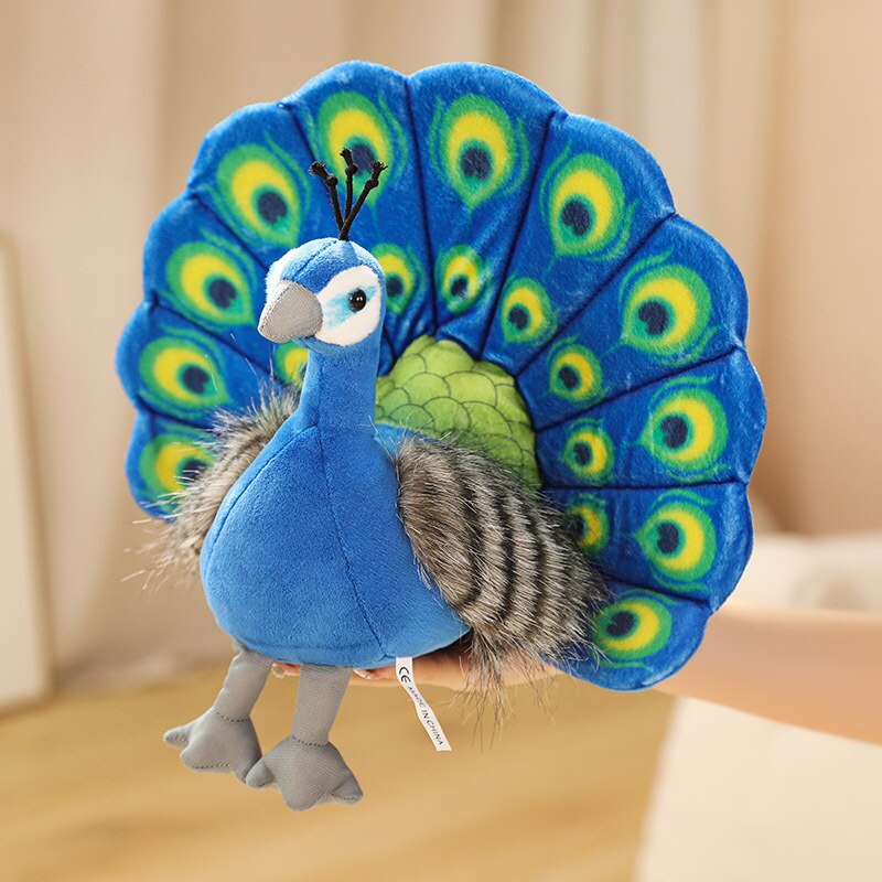 Peacock Plush Toys 25cmx30cm - Blue/Green