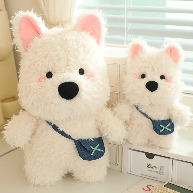 Dog (West Highland White Terrier) With Bag Plush Toys 22/35/45cm