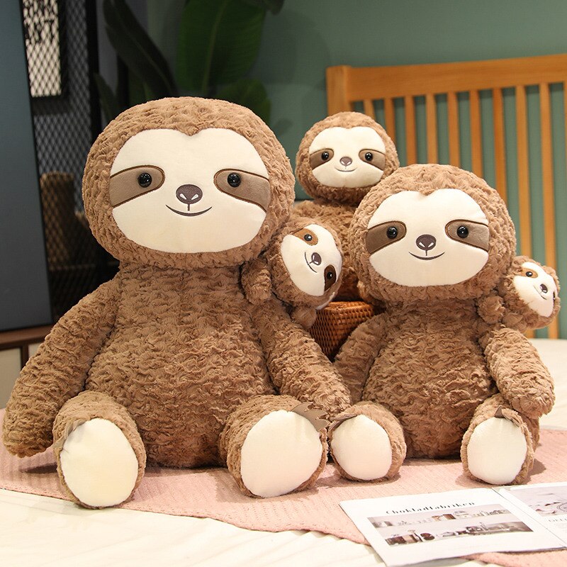 Sloth with Child Pluth Toys 40cm/55cm/75cm