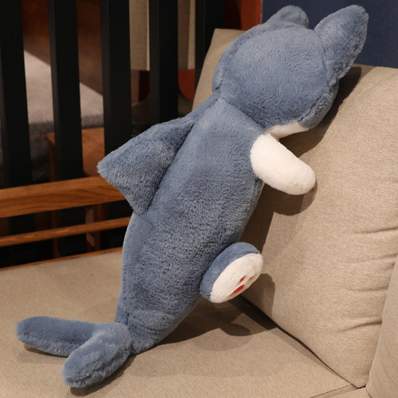 Funny Blue Shark Cat Hybrid Plush Toys 50/85/135cm