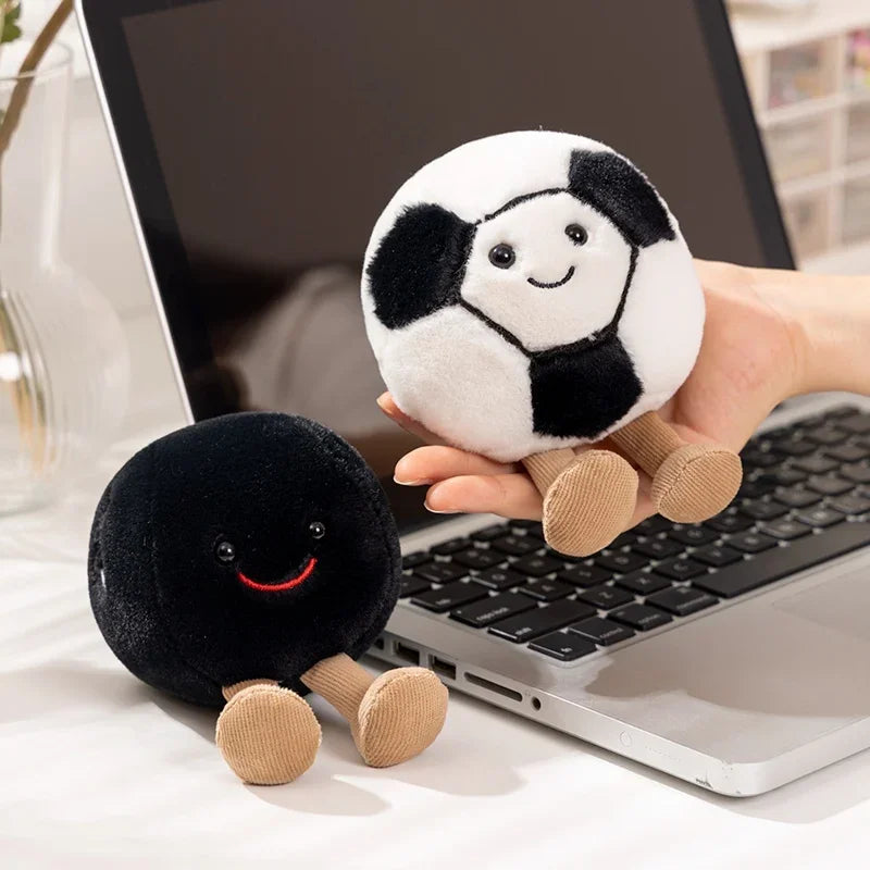 Cute Basketball/Football/Billiard Ball/Baseball/Tennis Ball Plush Toys 10cm