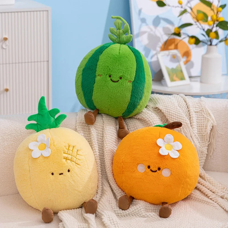 Cute Fruits (Orange/Apple/Pineapple/Strawberry/Watermelon/Coconut) Plush Toys 30cm