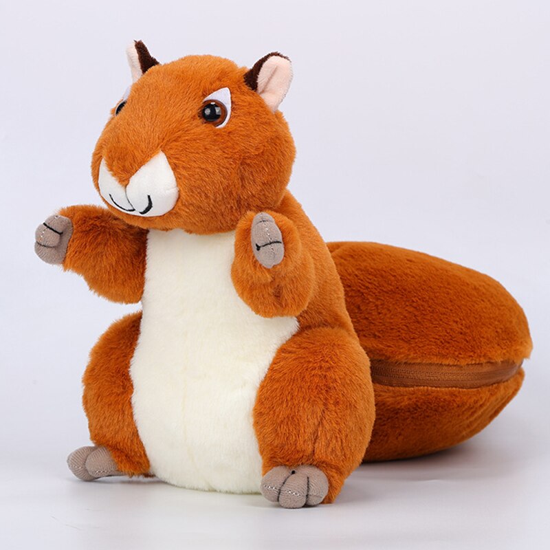 Funny Squirrel Into Brown Nut Plush Toys 25cm