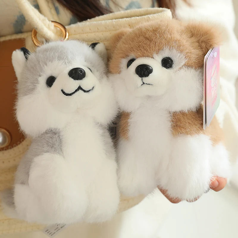 Cute Dog Plush Keychains 14cm - 5 Styles