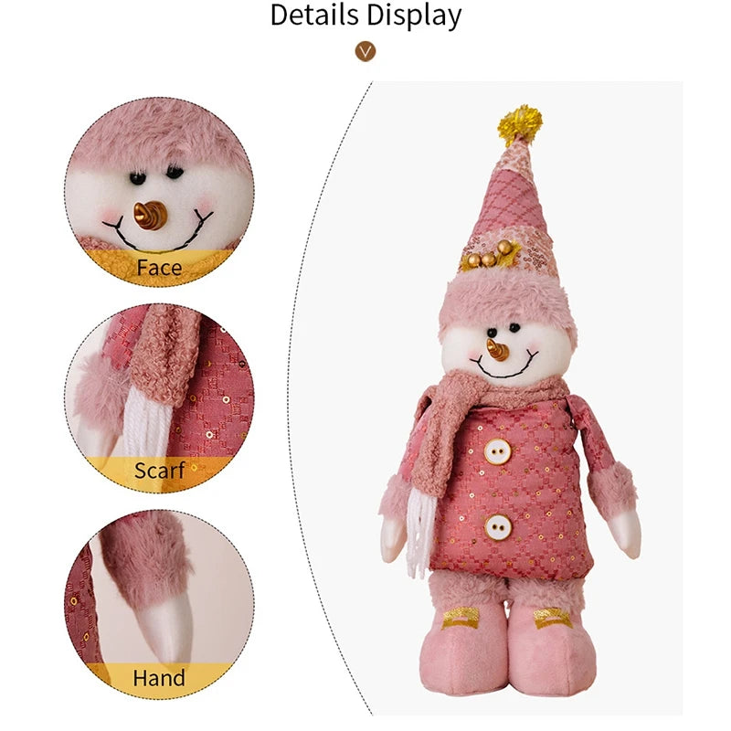 Christmas (Santa Claus/Reindeer/Snowman) Stretchable Long Leg Plush Toys - 6 Styles