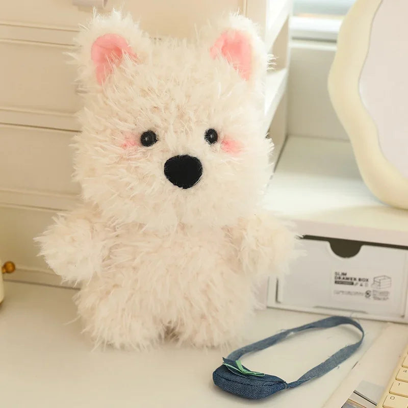 Dog (West Highland White Terrier) With Bag Plush Toys 22/35/45cm