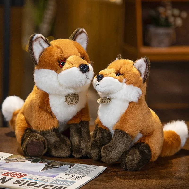 Fox Lifelike Plush Toys 17/23/30cm