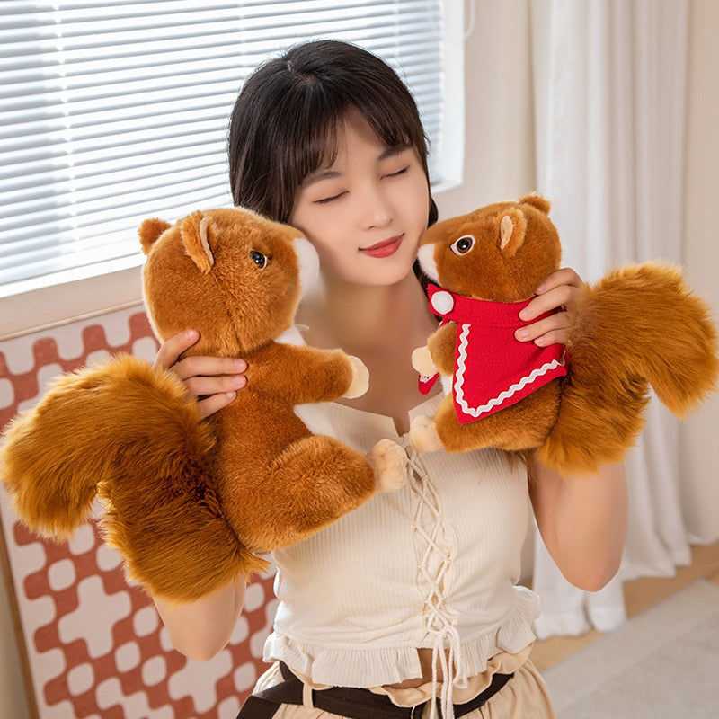 Brown Squirrel Plush Toys 17/25/30cm - 3 Styles