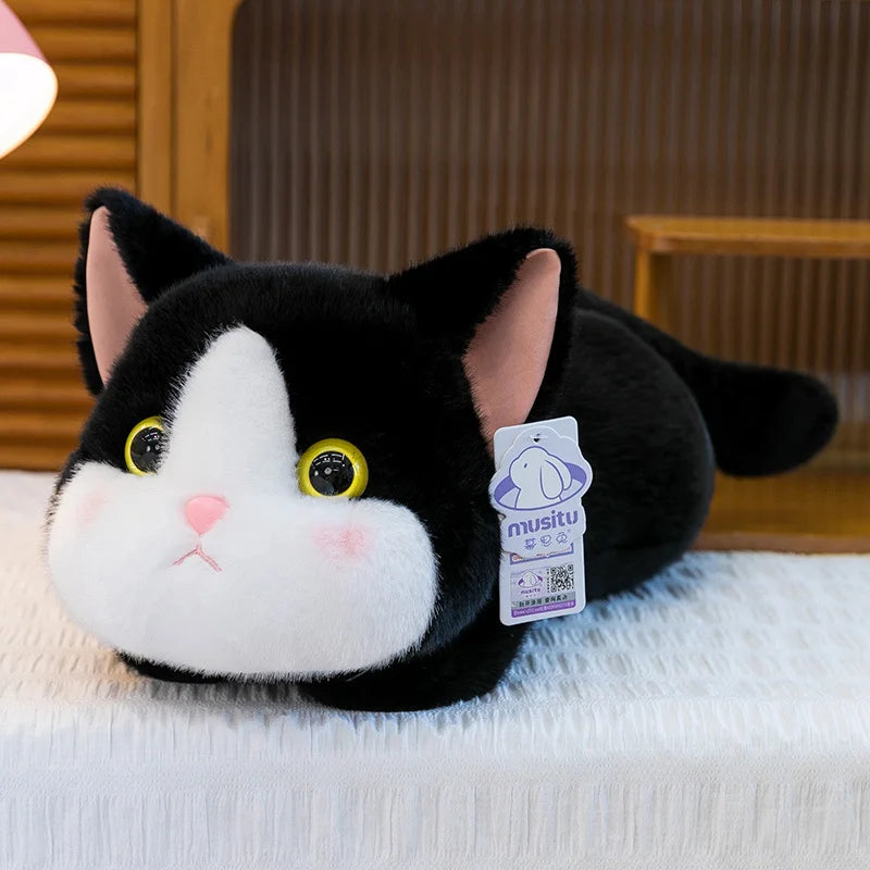 Lying Cats(Siamese/Calico/Black/Cow) Plush Toy 25/45cm