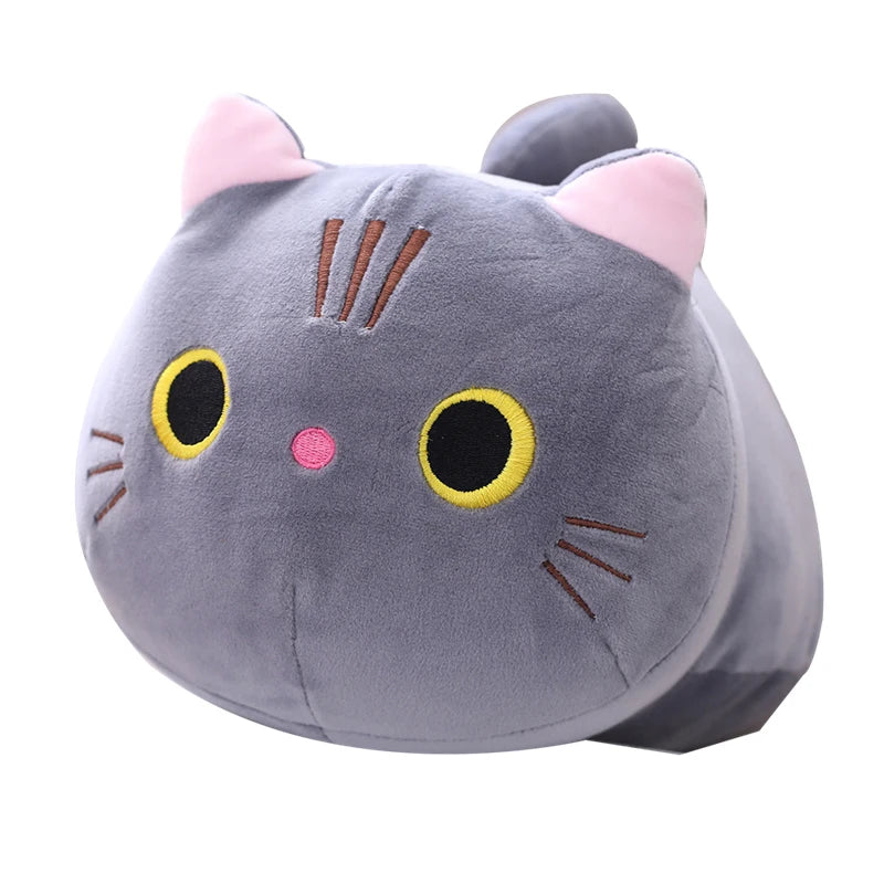 Cute  Cats Plush Pillow Toys 18-25cm (Black/White/Grey/Blue/Brown - 12 Styles)