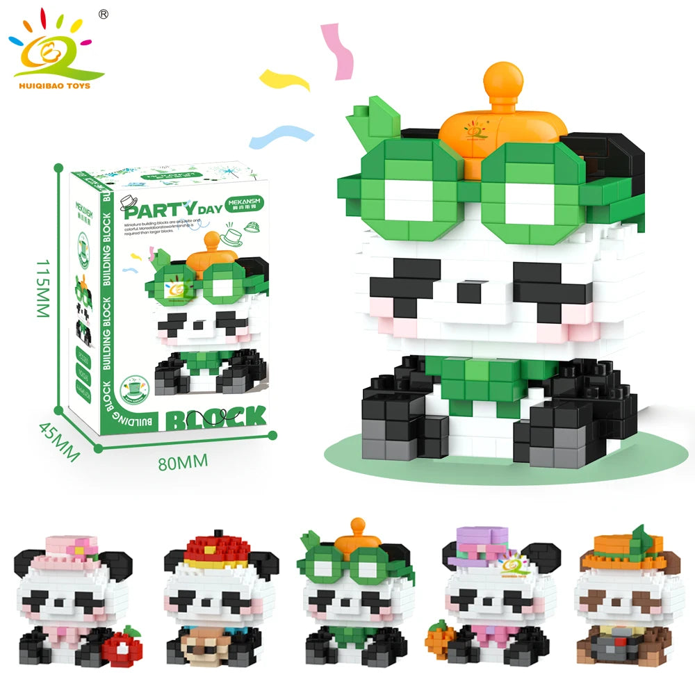 Cute Panda Mini Building Blocks - 9 Styles