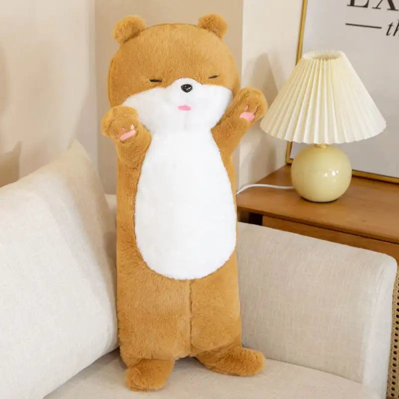 Cute Sea otter Pillow Plush Toys 80cm - Brown/Yellow