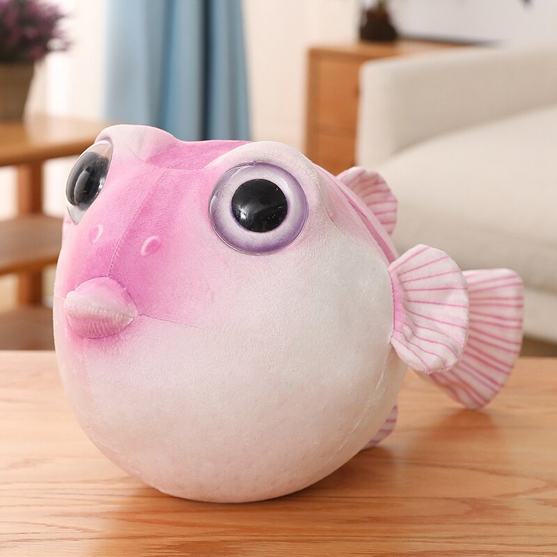 Puffer Fish Plush Toys 26/33/43CM - Pink/Green