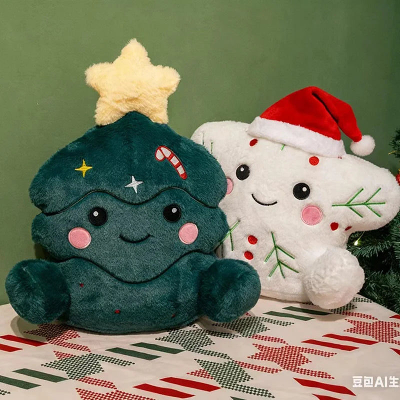Christmas (Tree/Snowflake/Gingerbread Man) Plush Toys - 4 Styles
