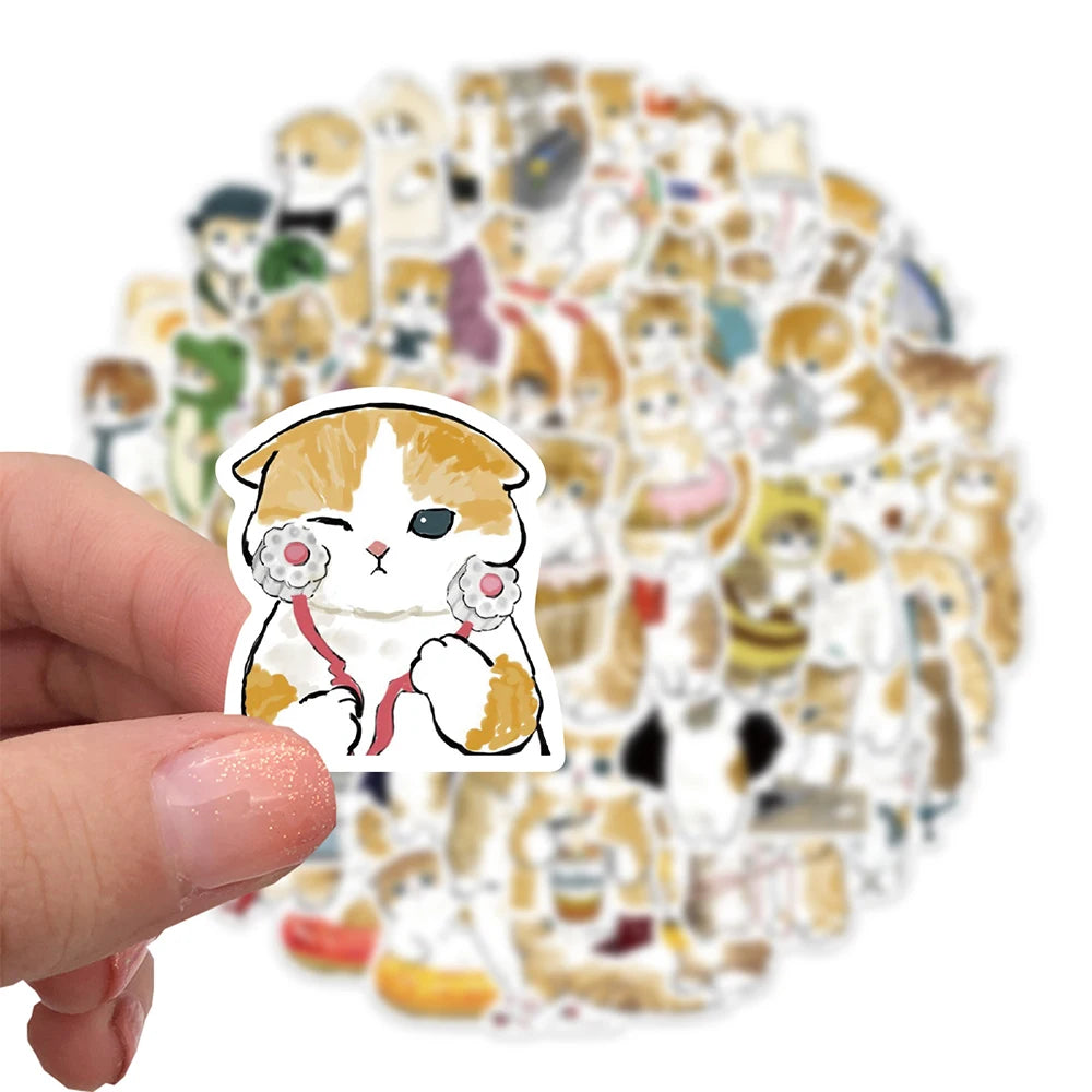 64 pcs Cute/Kawaii Cat Stickers