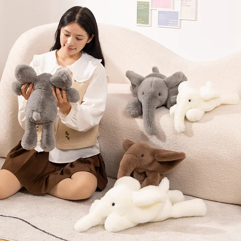 Cute/Kawaii Elephant  Plush Toys 45/60cm -Brown/Grey/White