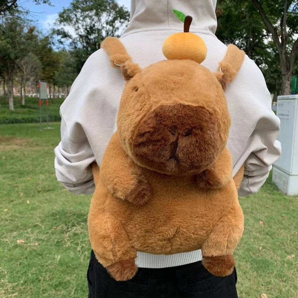 Cute Capybara Plush Backpacks 33cm