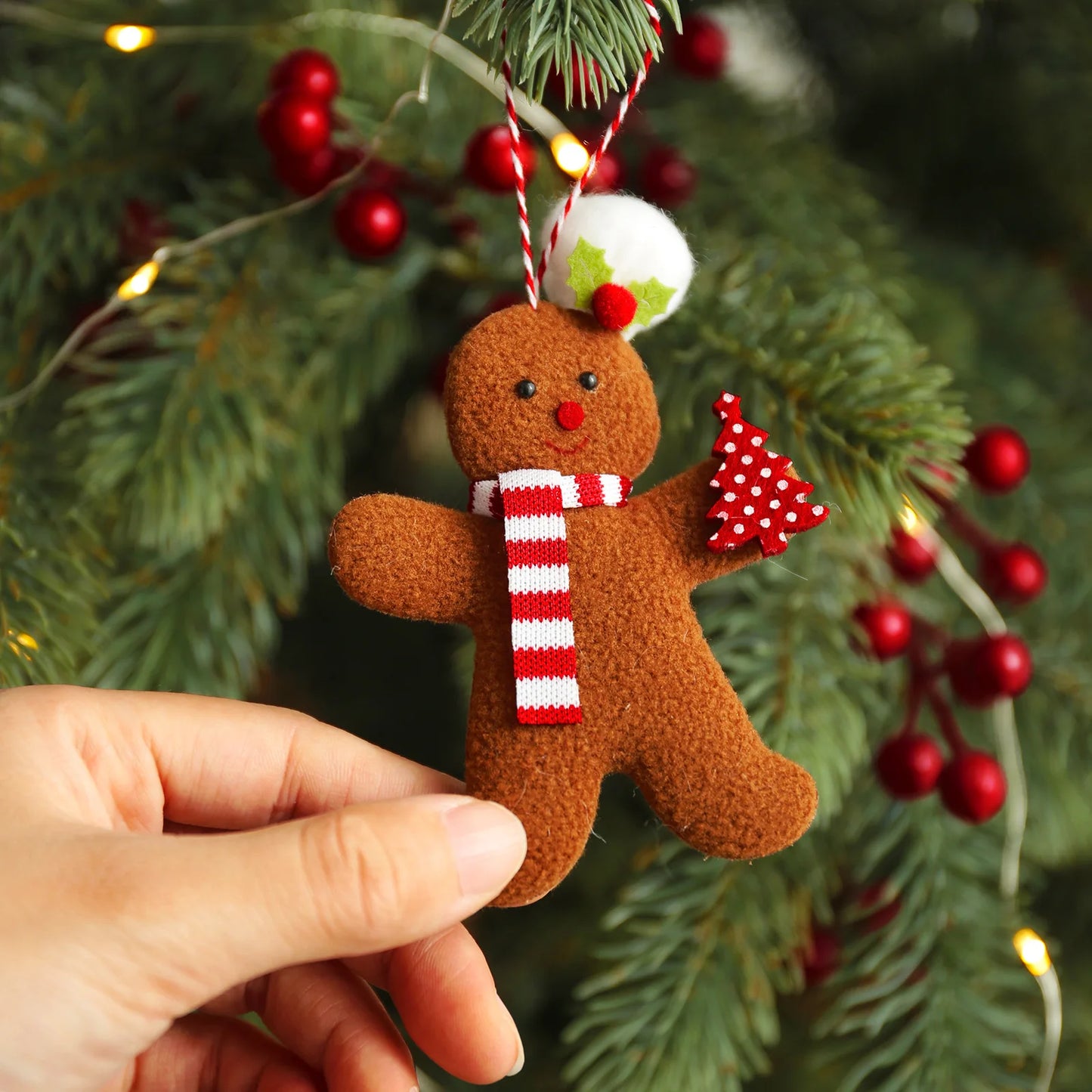 3pcs Set / Christmas (Gingerbread Man) Plush Toys  - 2 Styles