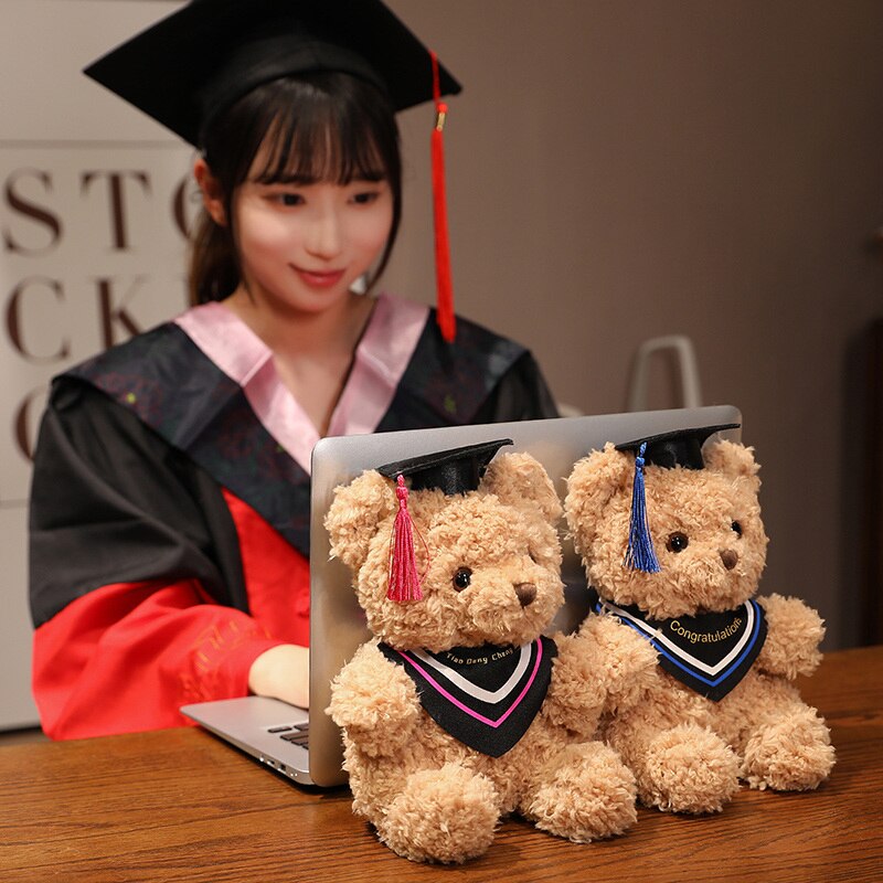 Cute Teddy Bear Graduation Plush Toys 23cm 8 styles