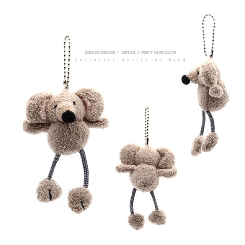 Cute Big Ears Mouse Plush Keychains 10cm